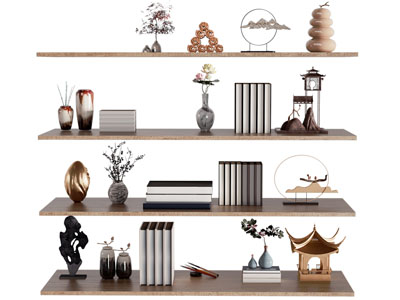 新中式书本 饰品装饰摆件组合