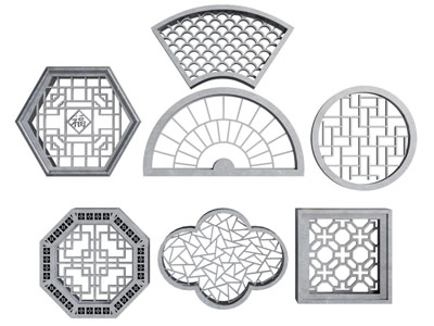 新中式镂花窗 窗格 花格3d模型 新中式镂花窗 窗格 花格