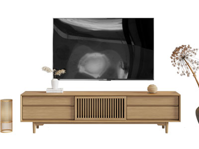 新中式电视柜 电视机3d模型 新中式电视柜 电视机