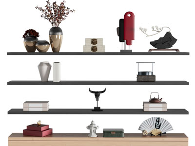 新中式陶艺花瓶 饰品摆件组合