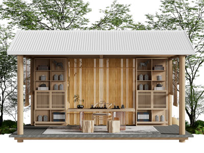 新中式茶室 茶桌椅组合