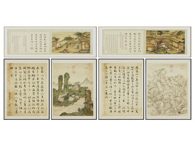 新中式书法字画装饰挂画3d模型 新中式书法字画装饰挂画