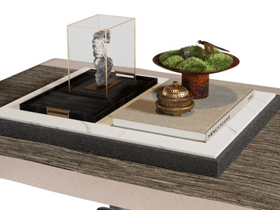 新中式盆景盆栽摆件组合