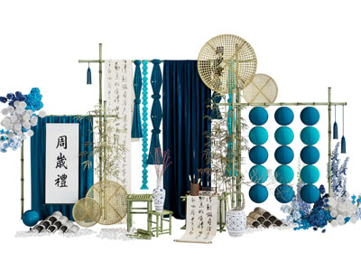 新中式美陈 户外装置