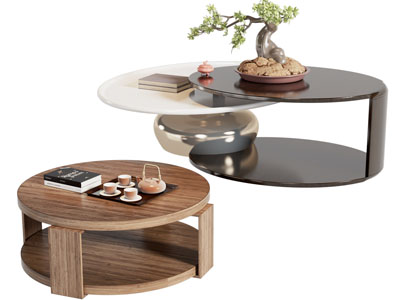 新中式圆形茶几