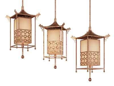 新中式亭台楼阁吊灯