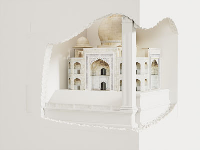 侘寂风嵌入墙角石膏灯 壁灯