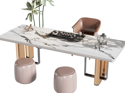 新中式茶桌椅组合