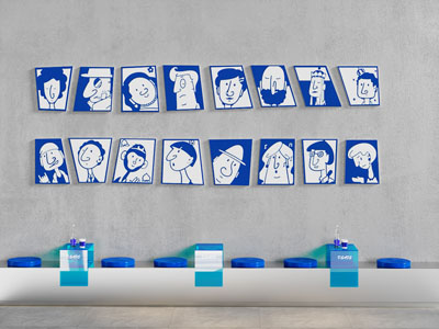 现代打卡拍照墙 奶茶店打卡墙 露营风打卡区