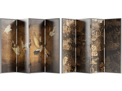 新中式屏风3d模型 新中式屏风