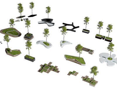 现代景观造型公共椅子 园艺小品