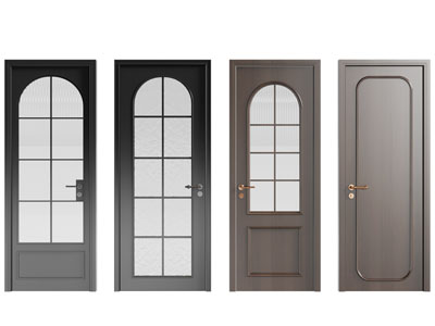 法式玻璃门 平开门 房门3d模型 法式玻璃门 平开门 房门