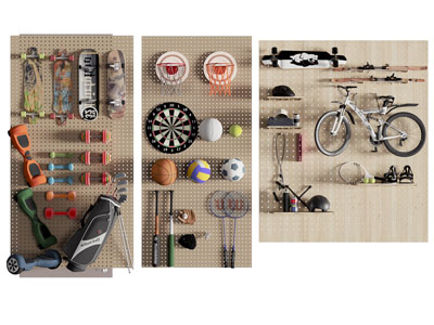 现代墙面洞洞眼收纳架 墙饰