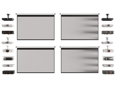 现代投影幕布 投影仪