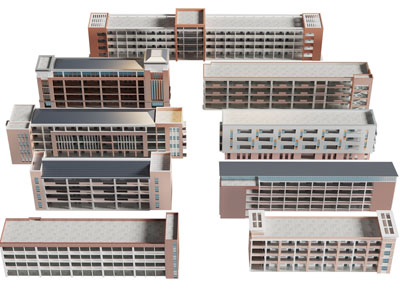现代商业 市政建筑楼