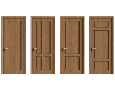 现代实木门 平开门 房门3d模型 现代实木门 平开门 房门