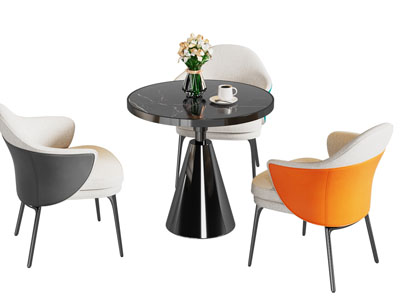 现代休闲餐桌椅组合