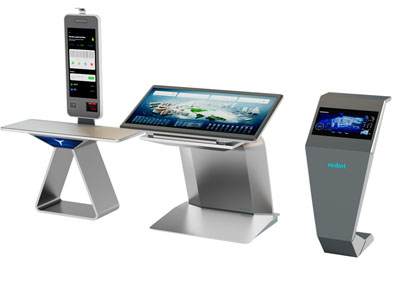 现代智能触摸查询一体机