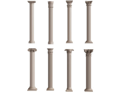 欧式雕花罗马柱子3d模型 欧式雕花罗马柱子