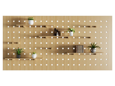 现代墙面洞洞眼收纳架 墙饰