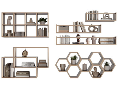 现代墙面收纳架 墙饰