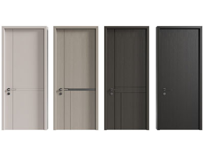 现代木门 房门 平开门3d模型 现代木门 房门 平开门