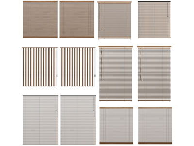 现代竹帘 卷帘 拉帘3d模型 现代竹帘 卷帘 拉帘