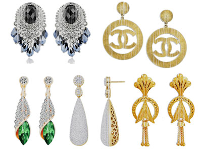 现代耳环 耳钉 珠宝首饰