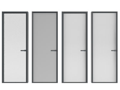 现代长虹玻璃门 平开门 房门3d模型 现代长虹玻璃门 平开门 房门
