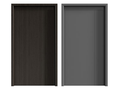 现代平开门 防盗门 入户门3d模型 现代平开门 防盗门 入户门