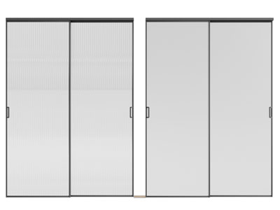 现代长虹玻璃推拉门3d模型 现代长虹玻璃推拉门