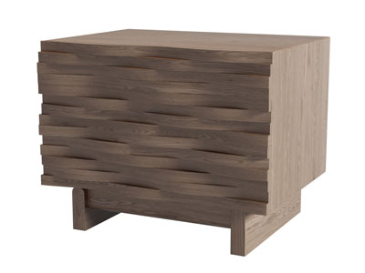 现代实木床头柜