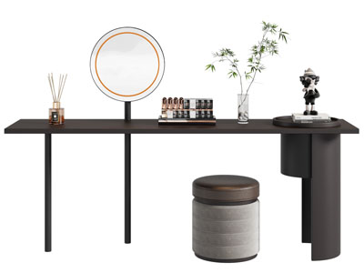 现代中古风化妆 梳妆台