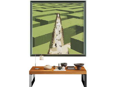 现代装饰挂画3d模型 现代装饰挂画