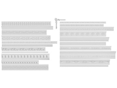 欧式石膏线条 腰线 角线3d模型 欧式石膏线条 腰线 角线
