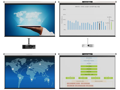 现代投影幕布 投影仪
