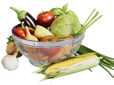 现代茄子 包包菜 玉米 土豆 辣椒蔬菜收纳筐