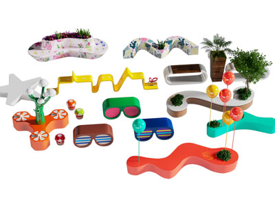 现代公共椅子 造型长凳子 商业休闲椅子