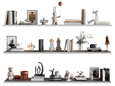 现代书本 饰品摆件组合