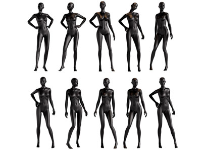 现代女装模特3d模型 现代女装模特