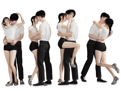 现代情侣 男人 女人 爱人 人物