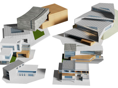 现代城市建筑物 商业建筑3d模型 现代城市建筑物 商业建筑