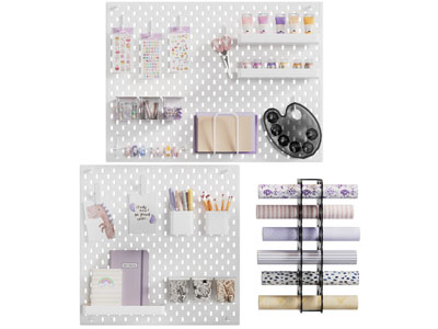 现代洞洞眼墙面收纳架 墙饰