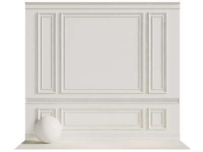 欧式护墙板 石膏线条3d模型 欧式护墙板 石膏线条