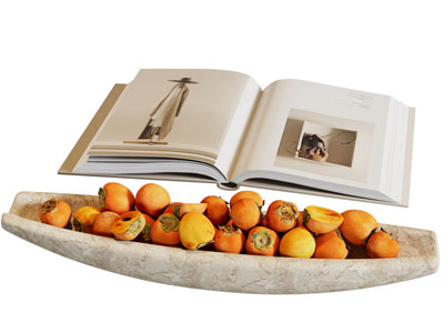 现代书本 果盘摆件组合