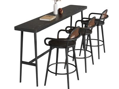 法式长方形吧台吧椅