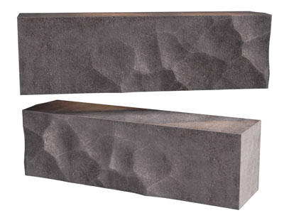 现代长方形水泥质感前台接待台