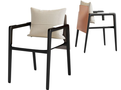 新中式扶手椅子 休闲椅子