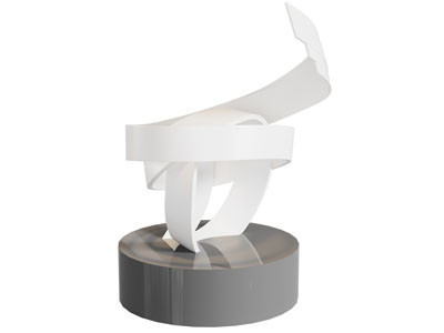 现代飘带城市雕塑小品3d模型 现代飘带城市雕塑小品