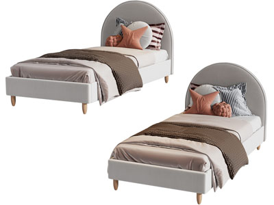 现代儿童床 单人床